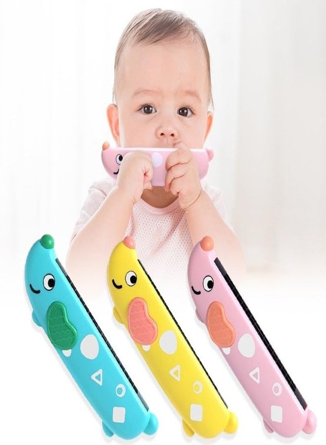 XIBO Wooden Harmonica Colorful Kids Musical Instruments Toys Sound Making Wooden Toys Return Gift Kids Wood Mouth Organ Random Color Design (Multicolor) - Image 1
